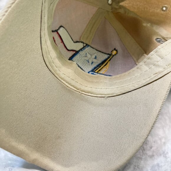 Texas Flag Baseball Cap Strapback Hat USA Patriotic Embroidered Khaki - Picture 8 of 10